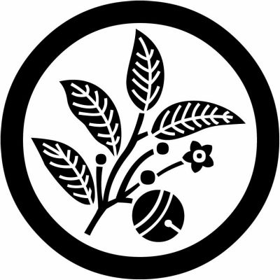 榊丸に鈴・丸に榊に鈴