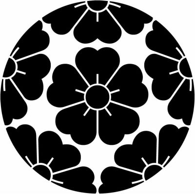 五つ割り桜に桜