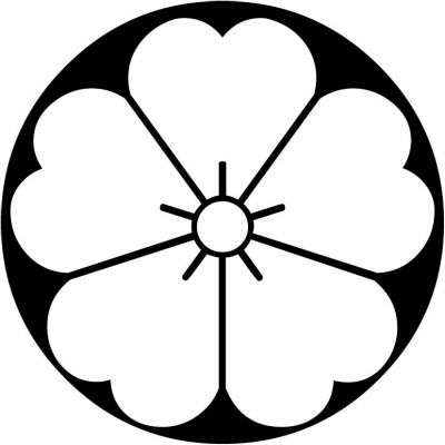 石持ち地抜き桜（１）