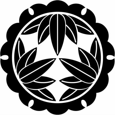 外雪輪に十五枚笹