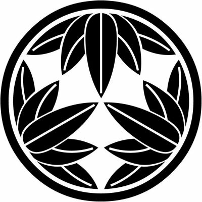 細輪に十五枚笹