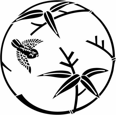 笹の丸に飛び雀