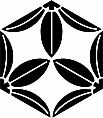 六角笹に葉・六角形笹に葉