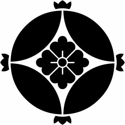 花付き七宝に花角