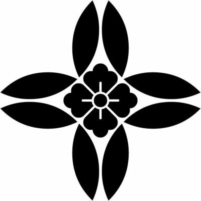 外割り七宝の中に花角