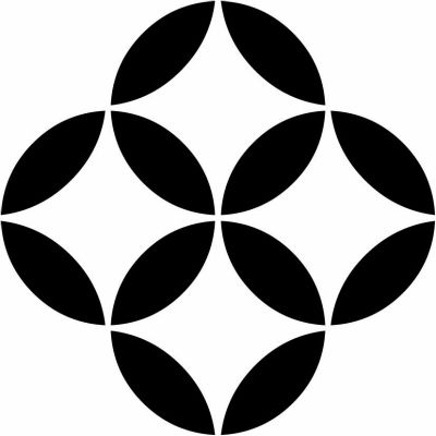 持ち合い四つ七宝・四つ持ち合い七宝