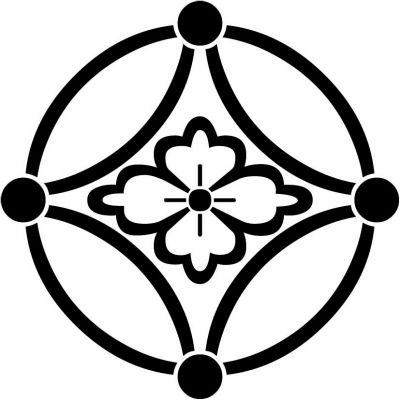 総陰星付き七宝に花菱