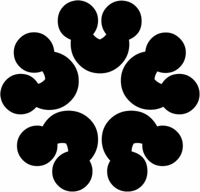 頭合わせ五つ洲浜・五つ頭合わせ洲浜