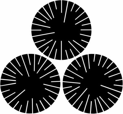 三つ盛り炭の切り口