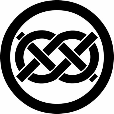 丸に華蔓宝結び