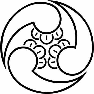 陰左三つ丁子巴