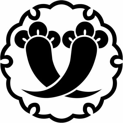 雪輪に違い丁子