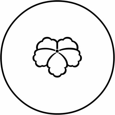 糸輪に蛇の目式中陰蔦