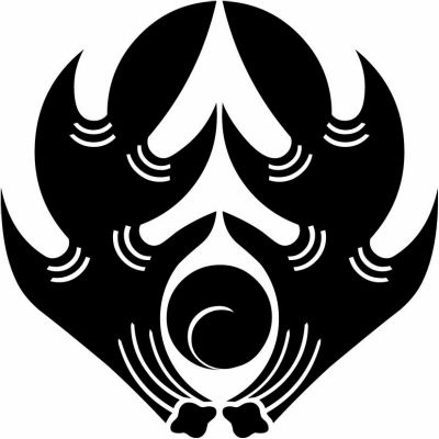 抱き角に一つ巴