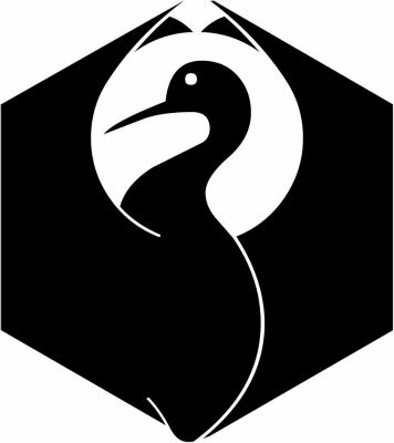 光琳亀甲鶴・六角光琳鶴