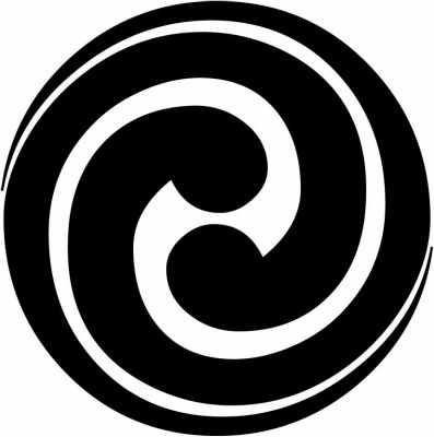 左二つ尾長巴・二つ細巴・細左二つ巴