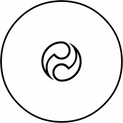 糸輪に離れ陰二つ巴