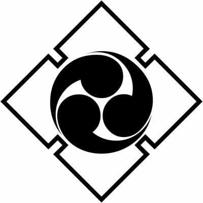 折り入り角に左三つ巴