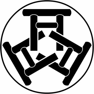 糸輪に三つ組み神宮鳥居・糸輪に三つ組み鳥居