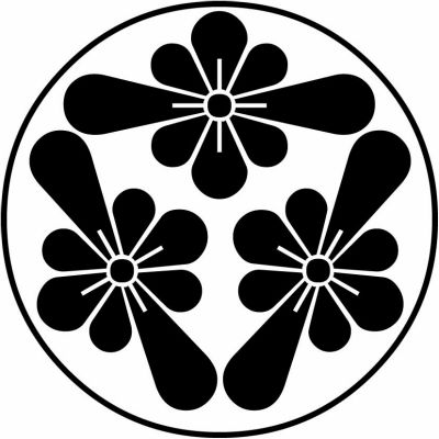 糸輪に三つ梨の切り口菱・糸輪に三つ梨の切り口