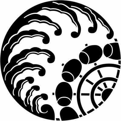 浪の丸に槌車・浪の丸に水車