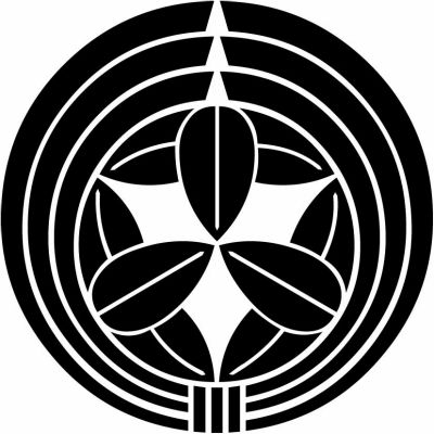 熨斗輪に九枚笹