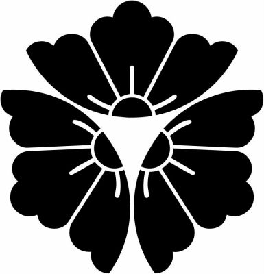 外向き三つ割り花菱