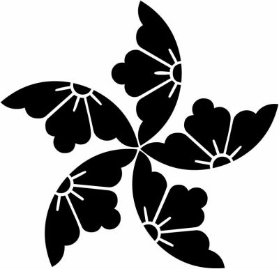 五つ捻じ花菱・五つ花菱車