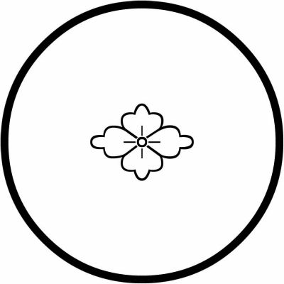 糸輪に陰豆花菱・糸輪に蛇の目式陰花菱