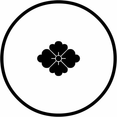 糸輪に豆花菱・糸輪に蛇の目式花菱