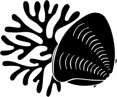 海松に蛤・蛤に海草