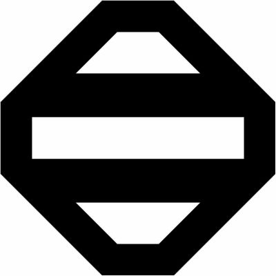 隅切り角に二つ引き