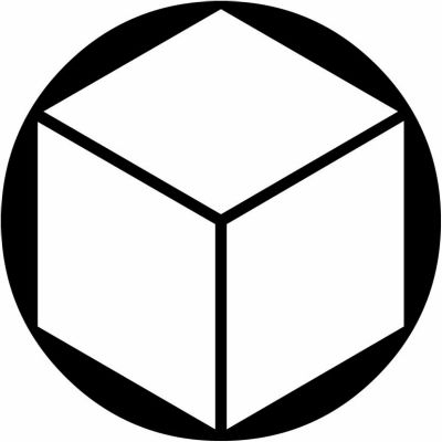 石持ち地抜き三つ菱・石持ち地抜きの三つ菱