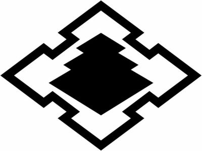 折り入り菱に三階菱