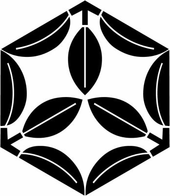 亀甲九枚藤の葉