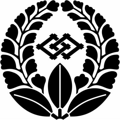 軸付き上がり藤に違い井桁