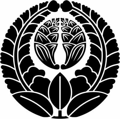 上がり藤に抱き茗荷