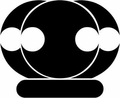 三つ重ね分銅に一・三つ重ね分銅に一文字