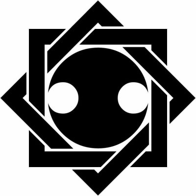 組み合い角に分銅・組み角に分銅