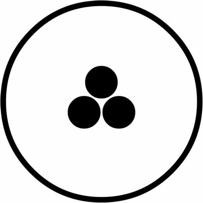 糸輪に豆三つ星