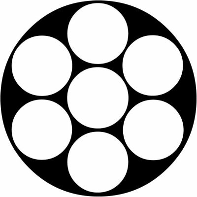 石持ち地抜き七つ星・石持ち地抜き七曜・石持ちに七曜