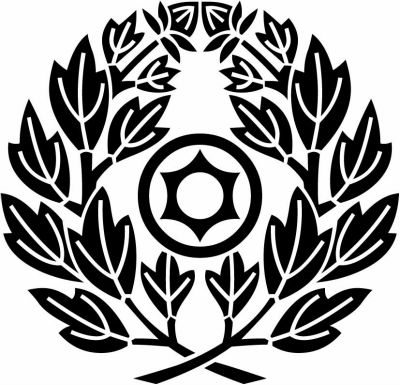 違い牡丹に丸鞠挟み・違い牡丹に丸に鞠挟み