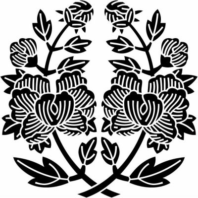 違い枝牡丹・抱き枝牡丹