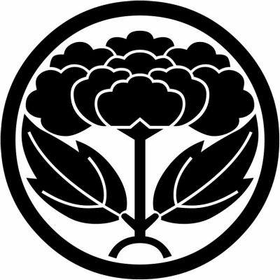 中輪葉付き牡丹