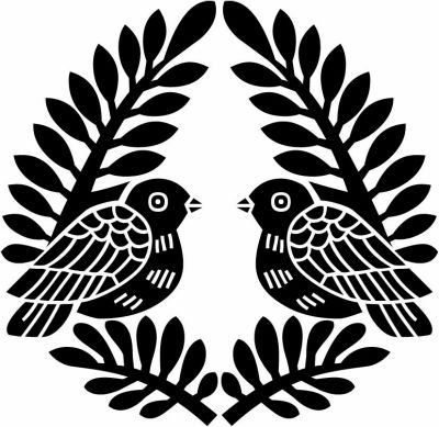 抱き寓生に対い鳩（２）