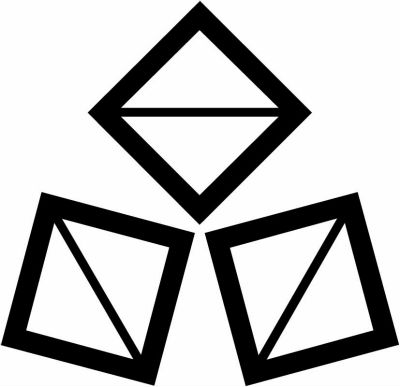 隅合わせ三つ枡