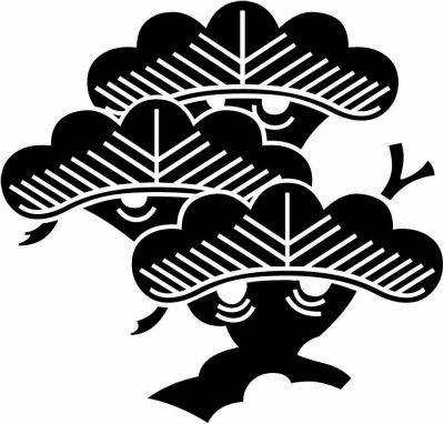 変わり荒枝付き三階松