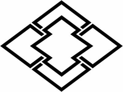 陰四つ菱に松皮菱