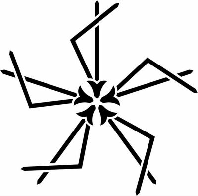 五つ松葉車・五つ折れ松葉・松葉車