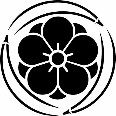 三つ追い松葉に八重梅